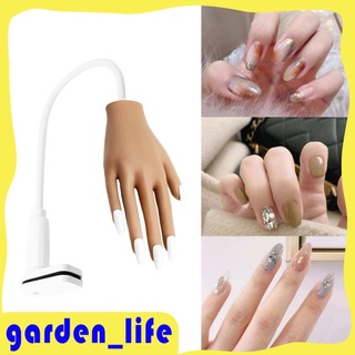 Nail Training Hand, Manicure Fake Hand, Flexible Acrylic Nails Practice Hand Model Supply, Nail Art, Training