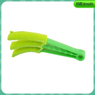 [xmedmutb] cepillo de persianas de ventana limpiador de polvo cepillo de microfibra mangas para aire acondicionado persianas colector de polvo limpieza (4)