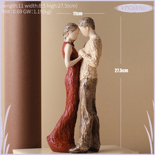 romántico pareja arte escultura, amante apasionado estatua arte resina adorno estatuilla hogar oficina estante decoración matrimonio