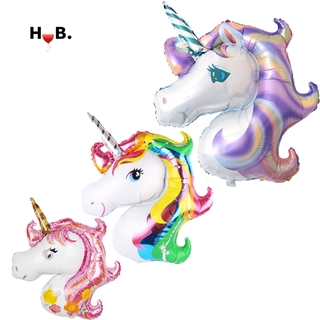 Globo De Unicornio Gigante H.B Para Decoración De Fiesta De Cumpleaños