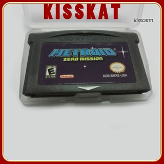 KISS-YX - tarjeta de juego portátil para consolas GBA, versión estadounidense Metroid Zero