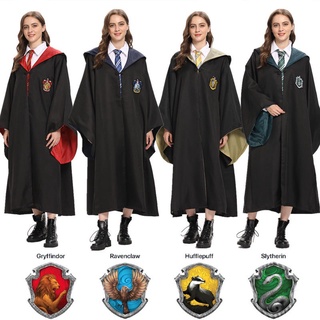 Bata Mágica De Harry Potter Hogwarts Uniforme Escolar Mago Slytherin
