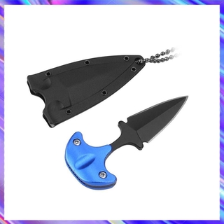 [YKS] Mini cuchillo de supervivencia de bolsillo para acampar cuchilla fija cuchillos tácticos de rescate (7)