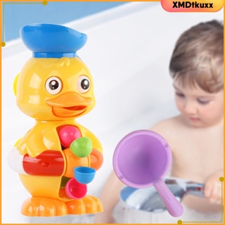 [tkuxx] juguetes de baño para niños pequeños juguetes de bañera, y espolvorear pato piscina de agua juguetes para niñas niños, bebé juguetes de baño pato giratorio
