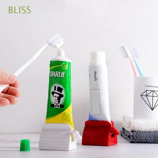 BLISS Manual Exprimidor de pasta de dientes Portátil Soporte de pasta de dientes Exprimidor Bandeja de|Dispensador Prensa fácil para tubo Multifunción El plastico Accesorios de baño/Multicolor