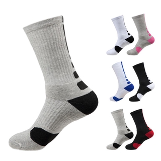 1pair Men's Compression Cycling Socks Elite Basketball Socks Men Cotton