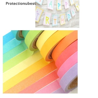 protectionubest papel de color sólido washi cinta adhesiva enmascaramiento diy scrapbook etiqueta adhesiva cintas npq (2)
