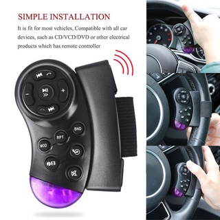 19SD volante mando a distancia negro púrpura 11 teclas Durable para coche de 4.1 pulgadas MP5 volante de coche inalámbrico remoto