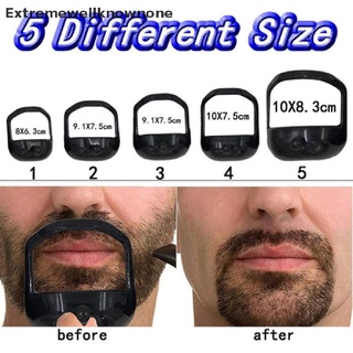 enmx 5 unids/set hombres barba estilo herramienta hombres barba barba cabra plantilla de afeitar barba afeitado nuevo