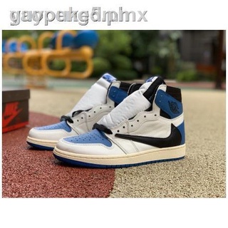 Travis Scott x Fragment x Air Jordan 1 High OG SP “ Military Blue ” Zapatos De Baloncesto DH3227-105