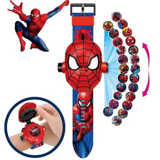 Reloj Flip para niños con proyección De spiderman