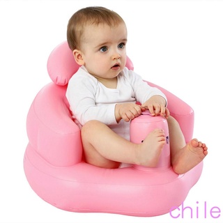 ✬Fz✣Silla inflable del bebé, hogar multiusos taburete de baño silla de ducha sofá inflable para niñas niños, rosa/azul