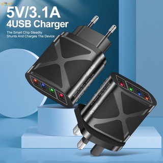 * 5V 3.1A 4USB Cargador De Pared De Carga Rápida USB 3.0 Universal Adaptador De Alimentación Viaje xfjjyr1