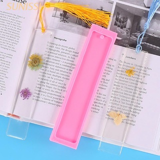 SUNIN Diy Bookmark Resin Mold Bookmark Silicone Mold Jewelry Diy Craft Pink Mold