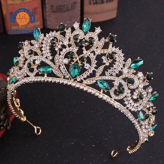 Baroque Golden Silvery Crown Bride Headbands Crystal Crown Rhinestone Hair Jewelry Pageant Prom Women Head Accessories