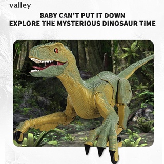valley rc dinosaurio simulación velociraptor control remoto inteligente luz rugiente juguete mx
