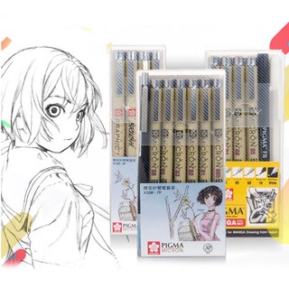 Sakura Pluma SketchTools Juego De Dibujo Arte Pigma Micron Plumas Boceto Marcador Suministros De (1)