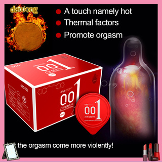 <daixiong> 10 preservativos ultra delgados de látex para adultos anticonceptivos ácido hialurónico