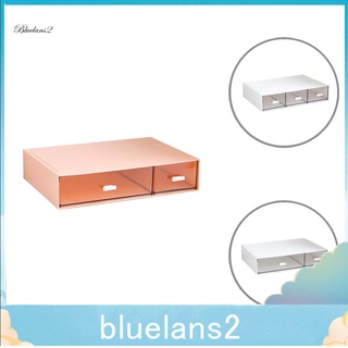 blue2 3 colores caja de almacenamiento de escritorio apilable cajón unidad de almacenamiento de gran capacidad para el hogar