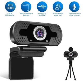 Full HD 1080P Webcam Crystal Desktop PC videollamada Webcam triángulos cámara con micrófono