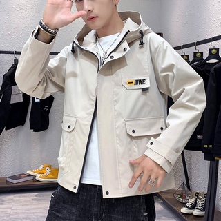 Chaqueta con capucha para hombre, uniforme de béisbol suelto, abrigo para hombre, ropa de moda de estilo coreano para ho (4)