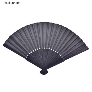 tutuout estilo chino negro vintage ventilador de mano plegable ventilador de baile boda fiesta plegable mx (4)