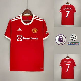 Camiseta personalizada 2021/2022 Manchester United I Thai Adidas camisa hombres suelta blusa personalizada