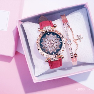 yl stock listo cristal casual cuarzo diamante flor relojes mujeres esfera redonda relojes analógicos accesorios de moda