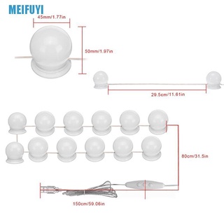 [Meifu3] bombillas LED estilo Hollywood tocador tocador USB espejo Kit Fu (9)