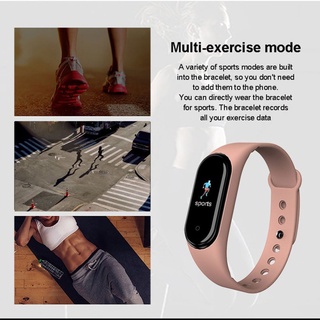 m5 smart fitness pulsera reloj ips pantalla oxígeno monitor de frecuencia cardíaca pulsera inteligente impermeable tracker pulseras (6)