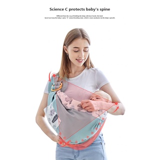 ♀Gg✪Mamá bolsa de bebé cinturón de hombro recién nacido lactancia mochila portador antideslizante conveniencia pie cubierta toalla