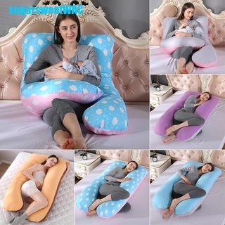 SWA] funda de almohada lavable para cuerpo completo maternidad embarazo en forma de U almohada