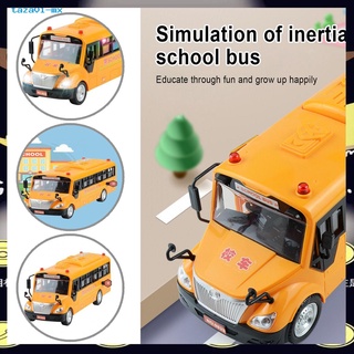{ta} stock abs autobús escolar juguete musical autobús escolar juguete con puertas abiertas superficie lisa para niños