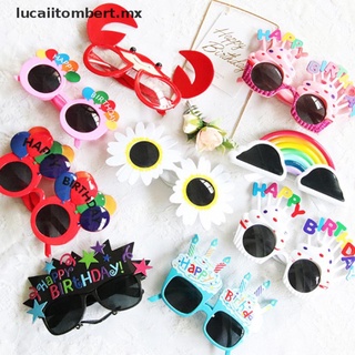 【lucaiitombert】 Birthday Party Sunglasses Funny Happy Birthday Glasses [MX]