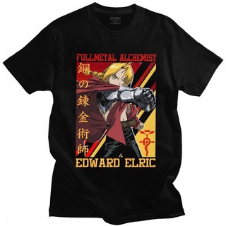 Tshirt Funny Fullmetal Alchemist Edward Elric Brotherhood Fmad Animegagift Streetwear Mans