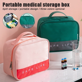 Caja de medicina portátil para viajes al aire libre, portátil, botiquín de primeros auxilios (1)