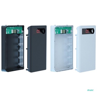musc 18650 baterías estándar contenedor desmontable banco del poder titular caso titular