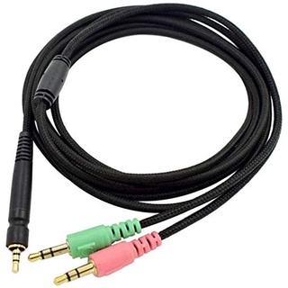 Cable auxiliar de repuesto para juegos Sennheiser One Zero PC 373D GSP 350/500/600 auriculares para juegos Xbox One PS4 PC/Smartphone