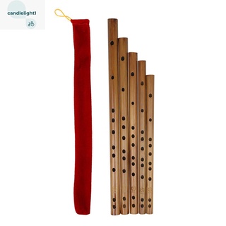 C D E F G Key Bambú Dizi Flauta Instrumento Musical Tradicional Para Principiantes