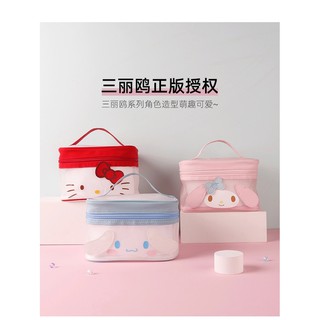 Bolsa de cosméticos versátil Tenteng Hello Kitty My Melody Cinnamoroll ORI MINISO
