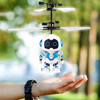 Mini Dron de juguete con iluminación LED para niños, juguete de helicóptero de radiocontrol