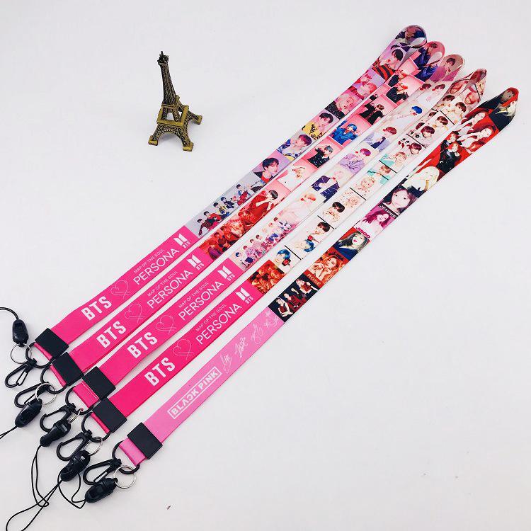 BTS - cordón para teléfono móvil, color rosa