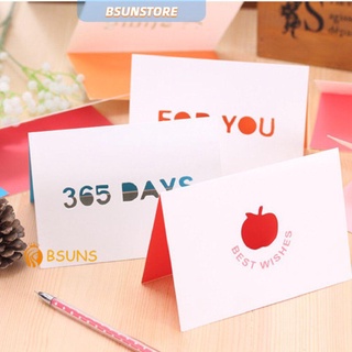 『BSUNS』 Tarjeta de agradecimiento 3D tarjeta de felicitación día de san valentín tarjeta de felicitación hueco creativo cumpleaños boda tarjeta de deseos tarjeta de deseo