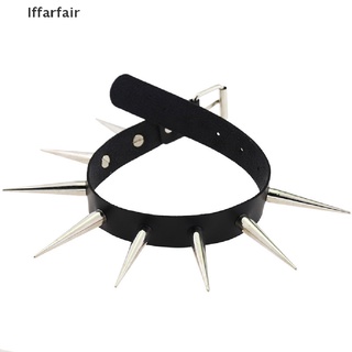 [iffarfair] gargantillas de metal con remaches góticos rock gótico de cuero pu collar gargantilla.
