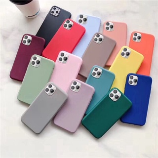 For iPhone 11 Pro Max XS Max XR X 7 8 plus 6 6s Fashion Candy Color Soft silicone Phone case Cover