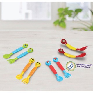 Cuchara y tenedor de bebé seguro para bebé SK003 (cuchara de alimentación del bebé)