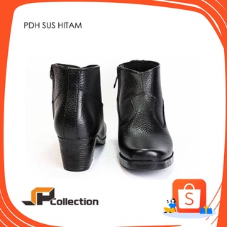 Big Jumbo mediano grande pequeño/PDH SUS negro zapatos Original JAFERI cuero genuino Material calidad PDH zapatos de mujer
