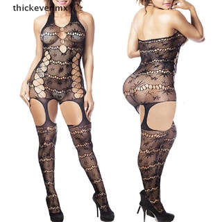 【well】 Sexy Women Bodysuit Body Stocking Lingerie Fishnet Babydoll Nightwear Sleepwear MX