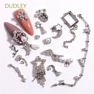 Dudley joyería De imitación Para uñas 3D en forma De Flor/estrella/luna/zirconia