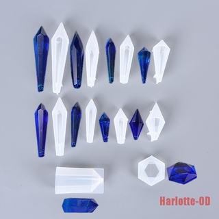 harlotte$$ molde de silicona de resina para hacer joyas, molde de columna de cristal epoxi, herramienta de bricolaje